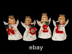 Vintage Holt Howard Noel Angels Candleholders MCM Christmas Japan 1959