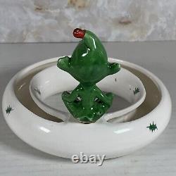 Vintage Holt Howard Pixie Floral Frog Ring