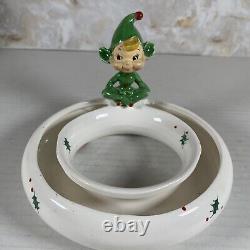 Vintage Holt Howard Pixie Floral Frog Ring