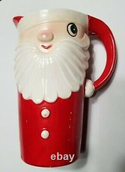 Vintage Holt Howard Winking Santa Pitcher 1959