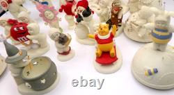 Vintage Huge Lot of 19 Snow Babies Pooh Mickey M & M Witch Toto Minnie Music Box