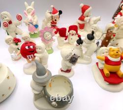 Vintage Huge Lot of 19 Snow Babies Pooh Mickey M & M Witch Toto Minnie Music Box