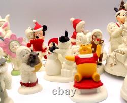 Vintage Huge Lot of 19 Snow Babies Pooh Mickey M & M Witch Toto Minnie Music Box