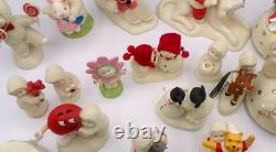Vintage Huge Lot of 19 Snow Babies Pooh Mickey M & M Witch Toto Minnie Music Box