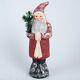 Vintage Ino Schaller Large Red Santa Candy Container Belsnickle Papier Mache 17