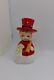 Vintage Japan Christmas Boy Snowman Figurine With Top Hat Red White Napco Style
