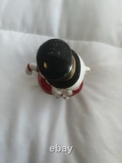 Vintage Josef Originals Snowman Snow man Christmas Shopper Planter Japan