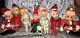 Vintage Lot Of 7 Pixie Elves Christmas Knee Huggers Mix Japan Elf On Shelf