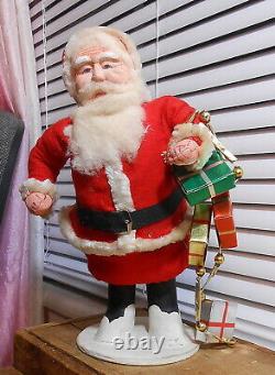 Vintage Large 10 Japan Santa Clay Face