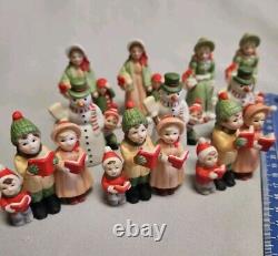 Vintage Lefton Christmas Figures Lot of 24