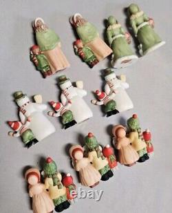 Vintage Lefton Christmas Figures Lot of 24