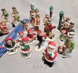 Vintage Lefton Christmas Figures Lot of 24