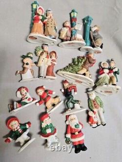 Vintage Lefton Christmas Figures Lot of 24