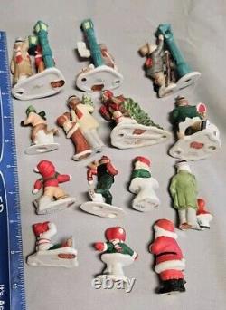 Vintage Lefton Christmas Figures Lot of 24