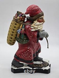 Vintage Leo Smith Folk Art Santa Figurine Winter Claus 264/500 Signed