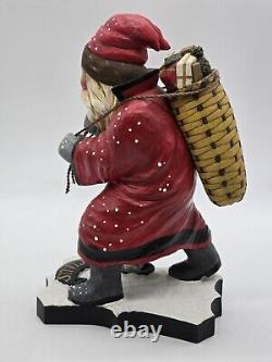 Vintage Leo Smith Folk Art Santa Figurine Winter Claus 264/500 Signed