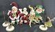 Vintage Lot 4 Mark Roberts Christmas Santa Fairy Elf's Figurines + 4 Stands Tags