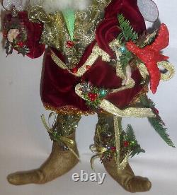 Vintage Mark Roberts 2002 Large 19 Holly Jolly Fairy Elf w Red Cardinal 58/2000