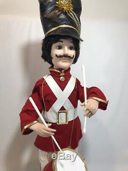 Vintage Motion-ette Animated Telco Christmas Holiday Soldier Drummer Band w box