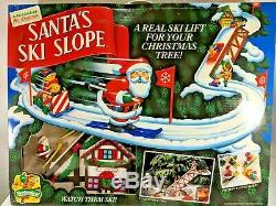 Vintage Mr Christmas Santa's Ski Slope 1992 New in Box