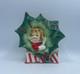 Vintage Napco Japan Ceramic Holly Girl W Candle Christmas Vase With Sticker