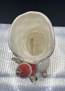 Vintage Napco? Boot Candy Cane Sleigh Christmas? Elf Planter Japan