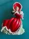 Vintage Napco Christmas Shopper Girl 6 Spaghetti Trim So Cute! Rare Vase