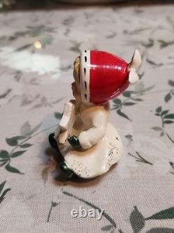 Vintage Napco Girl with Star & Boy with Tree Salt And Pepper 1959 Japan Christmas