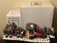 Vintage North Pole Express Engine Coal Toy Car Santa June Mckenna Box Great 4pc