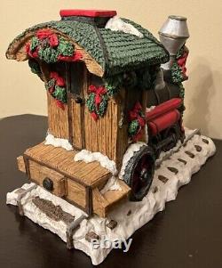 Vintage North Pole Express engine coal toy car Santa June McKenna Box great 4pc