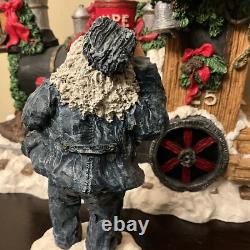 Vintage North Pole Express engine coal toy car Santa June McKenna Box great 4pc