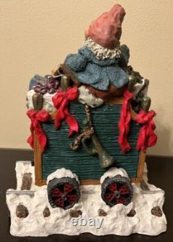 Vintage North Pole Express engine coal toy car Santa June McKenna Box great 4pc