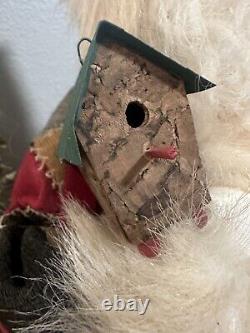 Vintage One of a Kind 1995 Linda Randall Quilted Woodland Santa Signed