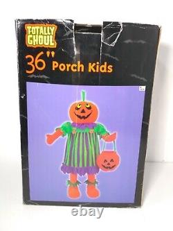 Vintage Porch Kids Halloween Standing Pumpkin 36 Trick-or-Treat Greeter NEW