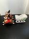 Vintage Rb Japan Christmas Planter Sleigh And Reindeer Read