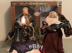 Vintage Rage Telco Motionette Animated Nativity Joseph Mary & Baby Jesus In Box