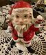 Vintage Rare Ucagco Japan 6 Hand Painted Santa Clause With Open/close Eyes