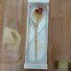 Vintage Royal Orchid Collection 24k Gold Plated Dipped Rose In Box Antique