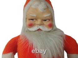 Vintage Rubber Face Santa With Rubber Hands & Boots 29 Rare Rushton