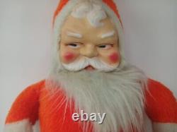 Vintage Rubber Face Santa With Rubber Hands & Boots 29 Rare Rushton