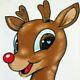 Vintage Rudolph Rudolf Red Nose Reindeer Island O Misfit Toys Fleecethrow 56x58