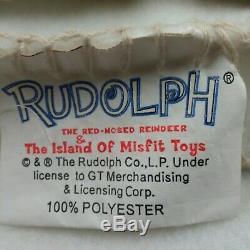 Vintage Rudolph Rudolf Red Nose Reindeer Island o Misfit Toys FleeceThrow 56x58