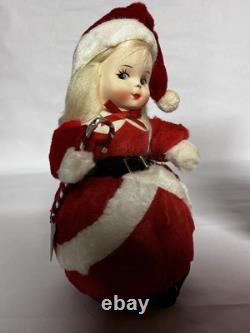 Vintage Rushton Co. Coca Cola Santa Claus Christmas Plush Toy Doll Decorantique