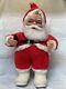 Vintage Rushton Co Santa Claus Plush Coca Cola Rubber Face White Boots. Read