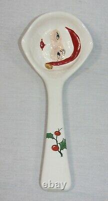 Vintage Santa Claus Eggnog / Punch Bowl, 8 Mugs, Ladle 1955 Christmas