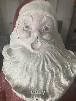 Vintage Santa Claus Store Display Chimney Topper 1950's-60's