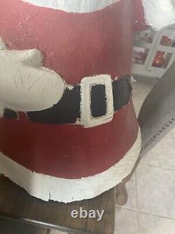 Vintage Santa Claus Store Display Chimney Topper 1950's-60's