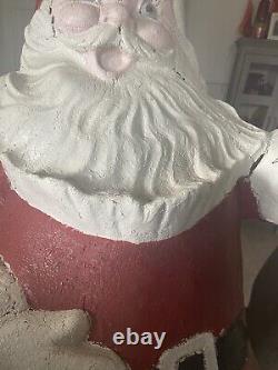 Vintage Santa Claus Store Display Chimney Topper 1950's-60's