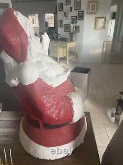 Vintage Santa Claus Store Display Chimney Topper 1950's-60's