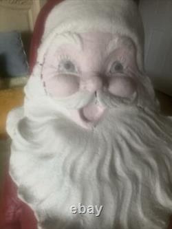 Vintage Santa Claus Store Display Chimney Topper 1950's-60's